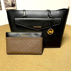 Michael Kors SPECIAL 3-in-1 bundle tote+crossbody+clutch